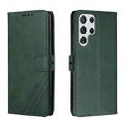 For Samsung Galaxy S22 Ultra 5G Cow Texture Leather Phone Case(Green) - 1