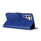For Samsung Galaxy S22 Ultra 5G Cow Texture Leather Phone Case(Blue) - 4