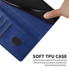For Samsung Galaxy S22 Ultra 5G Cow Texture Leather Phone Case(Blue) - 7