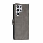 For Samsung Galaxy S22 Ultra 5G Cow Texture Leather Phone Case(Grey) - 3