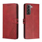 For Samsung Galaxy S22 5G Cow Texture Leather Phone Case(Red) - 1