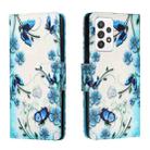 For Samsung Galaxy A53 5G Colored Drawing Leather Phone Case(Fantasy Butterfly) - 1