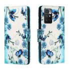 For Xiaomi Redmi Note 11 4G Colored Drawing Leather Phone Case(Fantasy Butterfly) - 1