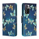 For Xiaomi Redmi Note 11 Pro Colored Drawing Leather Phone Case(Jewelry Butterfly) - 1