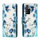 For Xiaomi Redmi Note 11 Pro Colored Drawing Leather Phone Case(Fantasy Butterfly) - 1