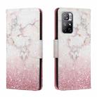 For Xiaomi Redmi Note 11 5G Colored Drawing Leather Phone Case(Pink Heart) - 1