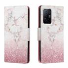 For Xiaomi Mi 11T Colored Drawing Leather Phone Case(Pink Marble) - 1