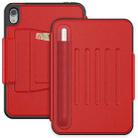 For iPad mini 6 Smart B Magnetic Leather Tablet Case(Red) - 1