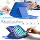 For iPad mini 6 Smart B Magnetic Leather Tablet Case(Blue) - 3