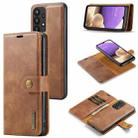 For Samsung Galaxy A33 5G DG.MING Crazy Horse Texture Detachable Magnetic Leather Phone Case(Brown) - 1