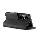 For Huawei P50 Pro DG.MING Retro Oil Side Horizontal Flip Leather Case with Holder & Card Slots & Wallet(Black) - 5