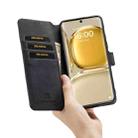 For Huawei P50 Pro DG.MING Retro Oil Side Horizontal Flip Leather Case with Holder & Card Slots & Wallet(Black) - 6