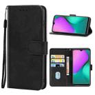 Leather Phone Case For Infinix Hot 10 Play(Black) - 1