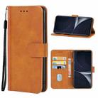 Leather Phone Case For OPPO Realme 9i / A36 4G / A76 4G / K10 4G / A96 4G(Brown) - 1