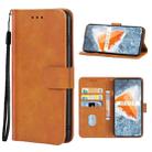 Leather Phone Case For vivo iQOO 9(Brown) - 1