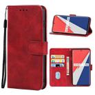 Leather Phone Case For vivo iQOO 9 Pro(Red) - 1