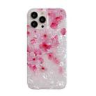 Shell Texture TPU Phone Case For iPhone 13 Pro(Pink Flower) - 1