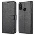 For Huawei Enjoy 20e AZNS Sheepskin Texture Flip Leather Phone Case(Black) - 1