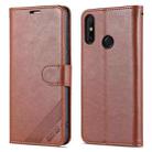 For Huawei Enjoy 20e AZNS Sheepskin Texture Flip Leather Phone Case(Brown) - 1
