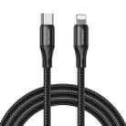 JOYROOM S-1024N1-PD 20W Type-C / USB-C to 8 Pin Fast Charging Cable, Length:1m(Black) - 1