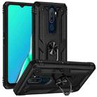 For OPPO A9 2020 Shockproof TPU + PC Phone Case(Black) - 1