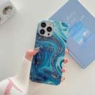 For iPhone 12 Pro Max TPU Soft Protective Phone Case(Sea Wave Stone) - 1