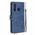 For Huawei P30 Lite Stitching Style 2-Color Cow Texture Horizontal Flip PU Leather Case with Holder & Card Slot & Lanyard(Blue) - 3