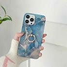 TPU Soft Protective Phone Case with Ring Holder For iPhone 13(Yanyu Stone) - 1