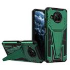 For Xiaomi Redmi Note 9 Pro 5G Super V Armor PC + TPU Phone Case with Holder(Dark Green) - 1