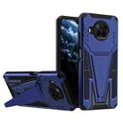 For Xiaomi Redmi Note 9 Pro 5G Super V Armor PC + TPU Phone Case with Holder(Navy Blue) - 1