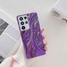 For Samsung Galaxy A33 TPU Soft Protective Phone Case(Purple Gold Pink) - 1
