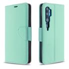 For Xiaomi CC9 Pro / Note 10 / Note 10 Pro Litchi Texture Pure Color Horizontal Flip PU Leather Case with Holder & Card Slots & Wallet & Lanyard(Green) - 1