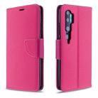For Xiaomi CC9 Pro / Note 10 / Note 10 Pro Litchi Texture Pure Color Horizontal Flip PU Leather Case with Holder & Card Slots & Wallet & Lanyard(Rose Red) - 1