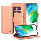 For Samsung Galaxy S22+ 5G LC.IMEEKE PU + TPU Skin-friendly Feeling Leather Phone Case(Rose Gold) - 1