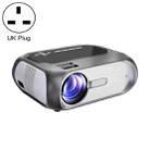 T7i 720P 200 ANSI Home Theater LED HD Digital Projector, Basic Version, UK Plug(Silver Grey) - 1