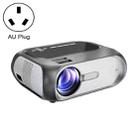 T7i 720P 200 ANSI Home Theater LED HD Digital Projector, Basic Version, AU Plug(Silver Grey) - 1