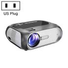 T7i 720P 200 ANSI Home Theater LED HD Digital Projector, Same Screen Version, US Plug(Silver Grey) - 1