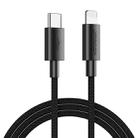 JOYROOM S-2024M13 20W PD Type-C / USB-C to 8 Pin Fast Charging Cable, Length:2m(Black) - 1