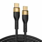 JOYROOM S-2050N18-10 100W Type-C / USB-C to Type-C / USB-C Liquid Silicone Charging Cable, Length:2m(Black) - 1