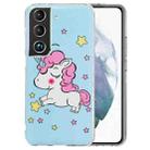 For Samsung Galaxy S22 5G Luminous TPU Protective Phone Case(Star Unicorn) - 1