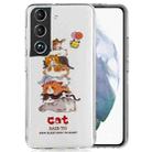 For Samsung Galaxy S22 5G Luminous TPU Protective Phone Case(Cats) - 1