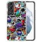 For Samsung Galaxy S22+ 5G Luminous TPU Protective Phone Case(Graffiti) - 1