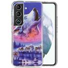 For Samsung Galaxy S22+ 5G Luminous TPU Protective Phone Case(Seven Wolves) - 1