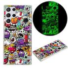 For Samsung Galaxy S22 Ultra 5G Luminous TPU Protective Phone Case(Graffiti) - 1