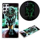 For Samsung Galaxy S22 Ultra 5G Luminous TPU Protective Phone Case(Fierce Wolf) - 1