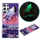 For Samsung Galaxy S22 Ultra 5G Luminous TPU Protective Phone Case(Seven Wolves) - 1
