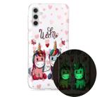 For Samsung Galaxy A13 5G Luminous TPU Protective Phone Case(Couple Unicorn) - 1
