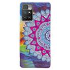 For Xiaomi Redmi 10 Luminous TPU Protective Phone Case(Half-flower) - 1