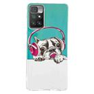 For Xiaomi Redmi 10 Luminous TPU Protective Phone Case(Headset Dog) - 1