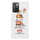 For Xiaomi Redmi 10 Luminous TPU Protective Phone Case(Cats) - 1